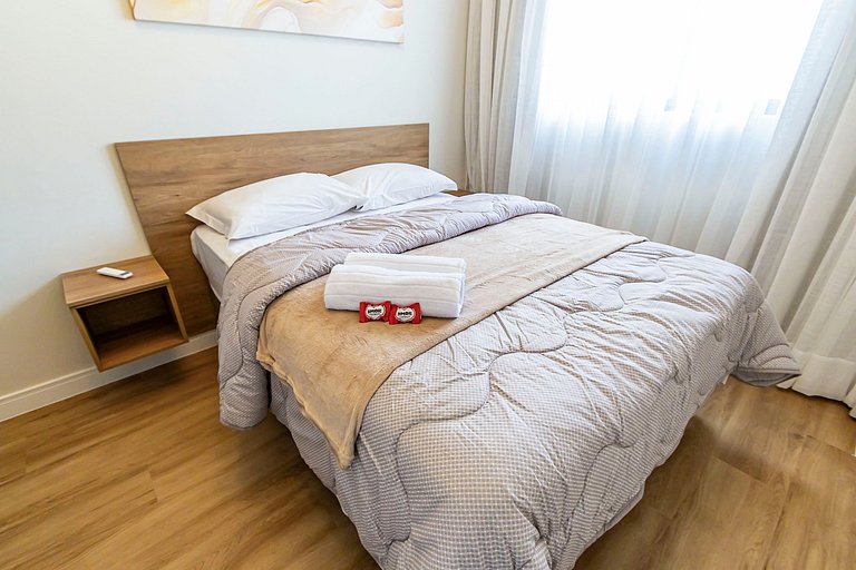 Apto 2 quartos, p/ 6 Pessoas, com Garagem -PLU1401