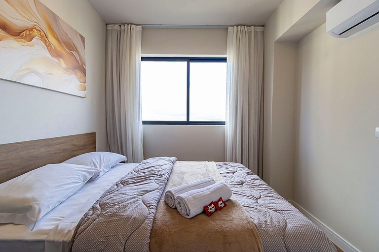 Apto 2 quartos, p/ 6 Pessoas, com Garagem -PLU1401