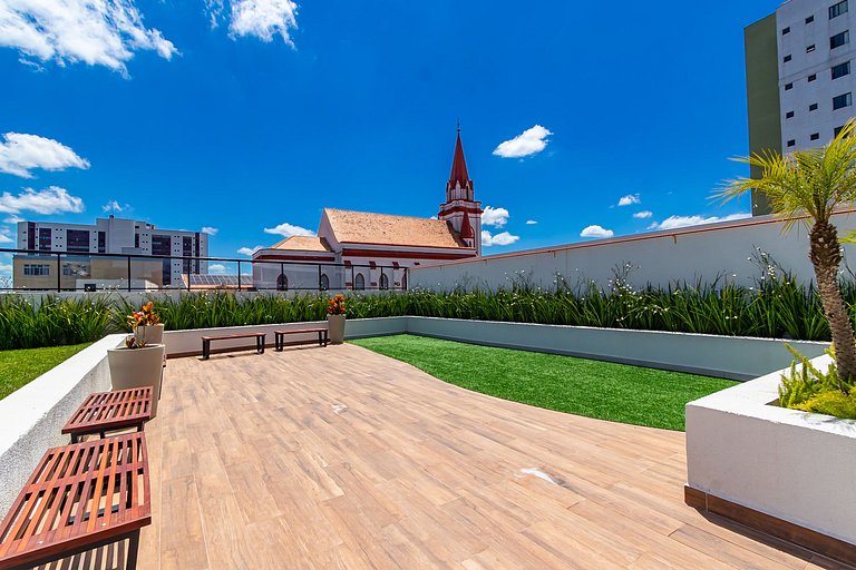 Apto 2 quartos, p/ 6 Pessoas, com Garagem -PLU1401