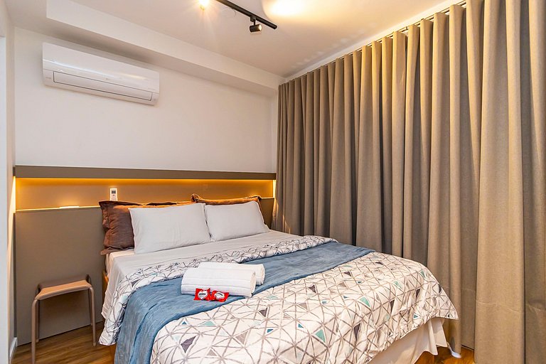 Studio p/ 3 pessoas com Garagem no Centro -IBI1308