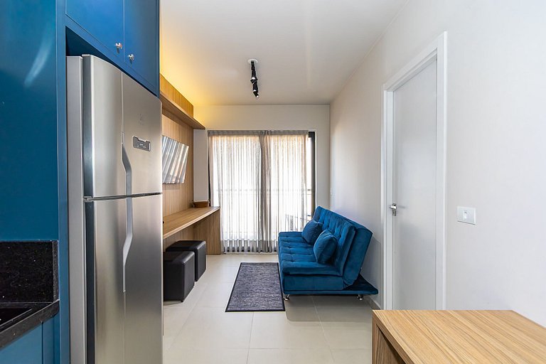 Ap de 1q c/garagem Perto de Tudo - PLU1306