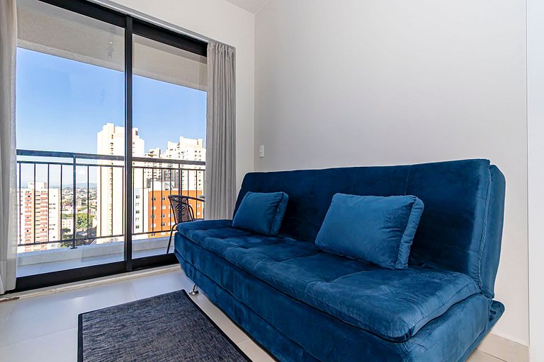 Ap de 1q c/garagem Perto de Tudo - PLU1306