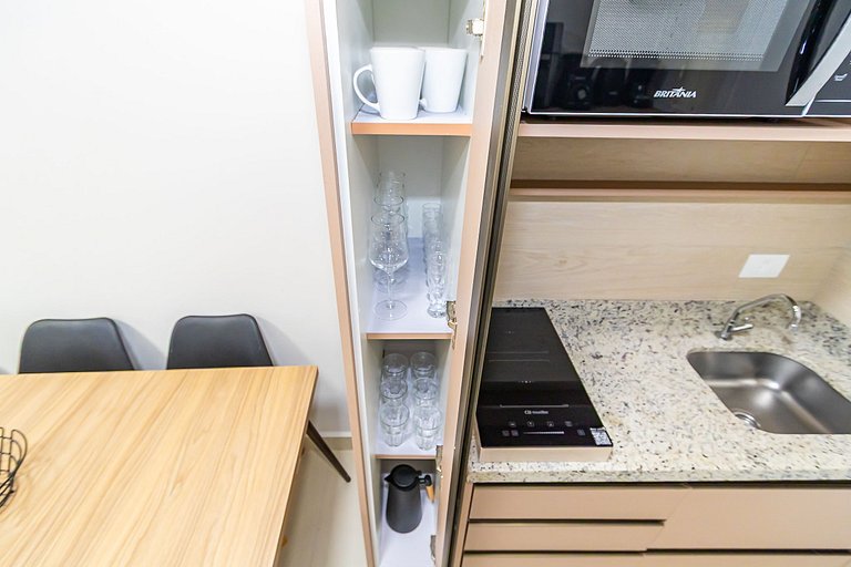 Ap de 1q Super Completo no Bairro Portão -PLU0304