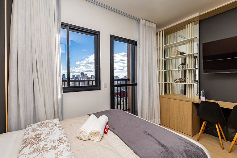Studio Premium no Centro | c/ garagem - IBI2408