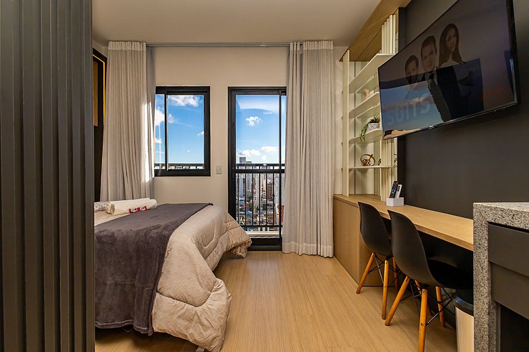 Studio Premium no Centro | c/ garagem - IBI2408