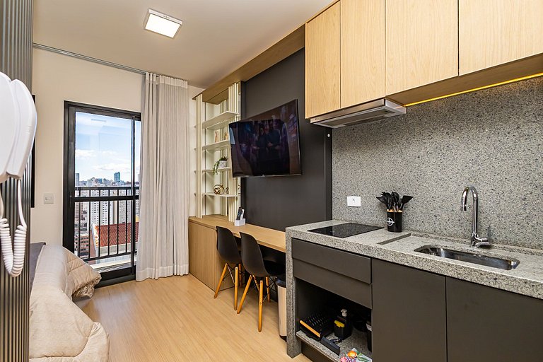 Studio Premium no Centro | c/ garagem - IBI2408