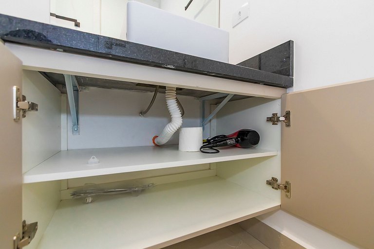 Ap de 1 quarto super completo c/ garagem - ARE0504