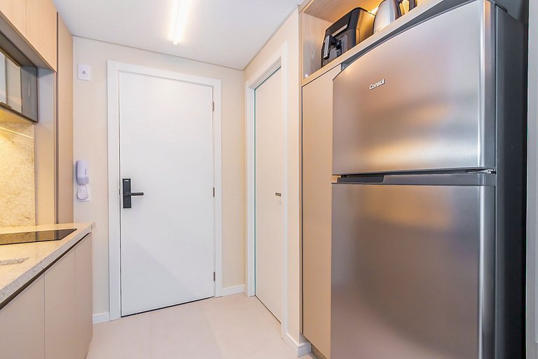 Ap de 1 quarto super completo c/ garagem - ARE0504