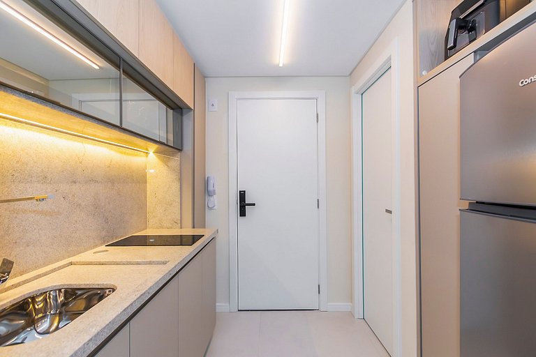 Ap de 1 quarto super completo c/ garagem - ARE0504