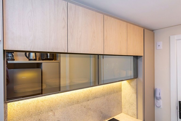 Ap de 1 quarto super completo c/ garagem - ARE0504