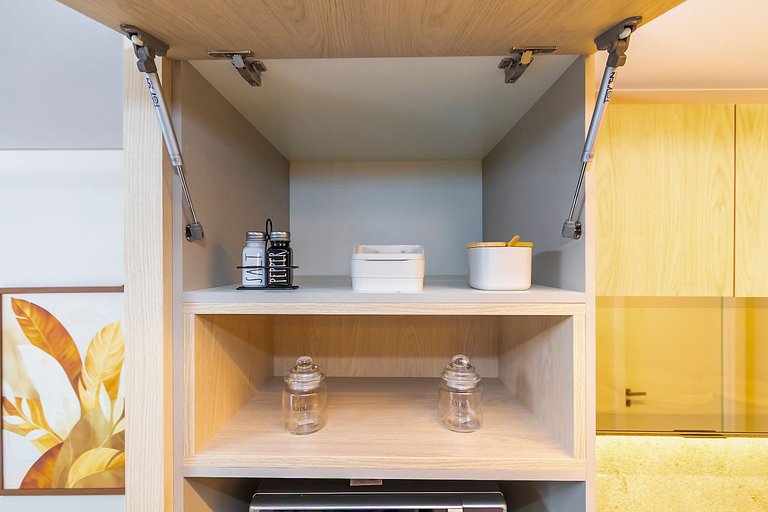 Ap de 1 quarto super completo c/ garagem - ARE0504