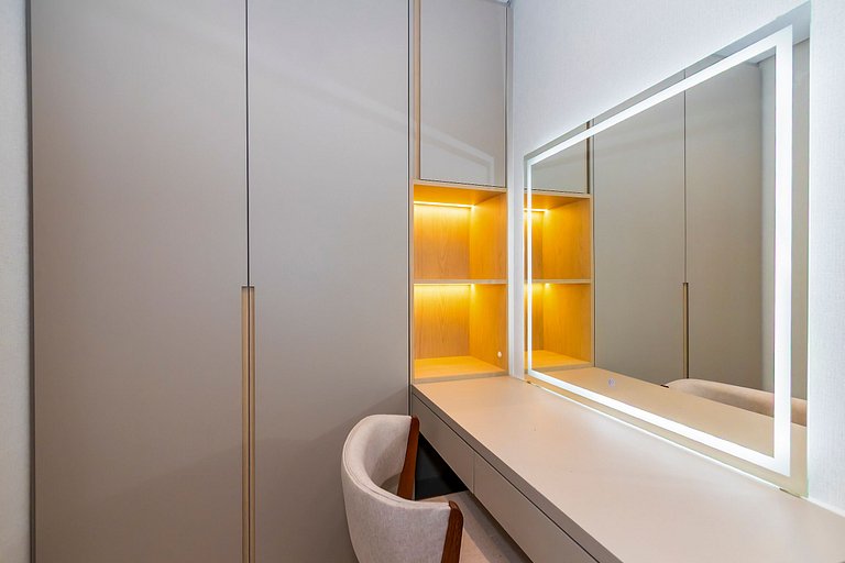 Ap de 1 quarto super completo c/ garagem - ARE0504