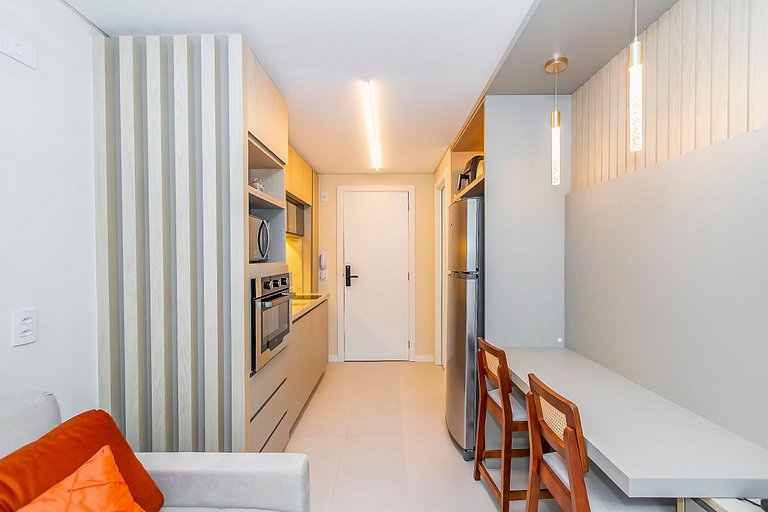 Ap de 1 quarto super completo c/ garagem - ARE0504