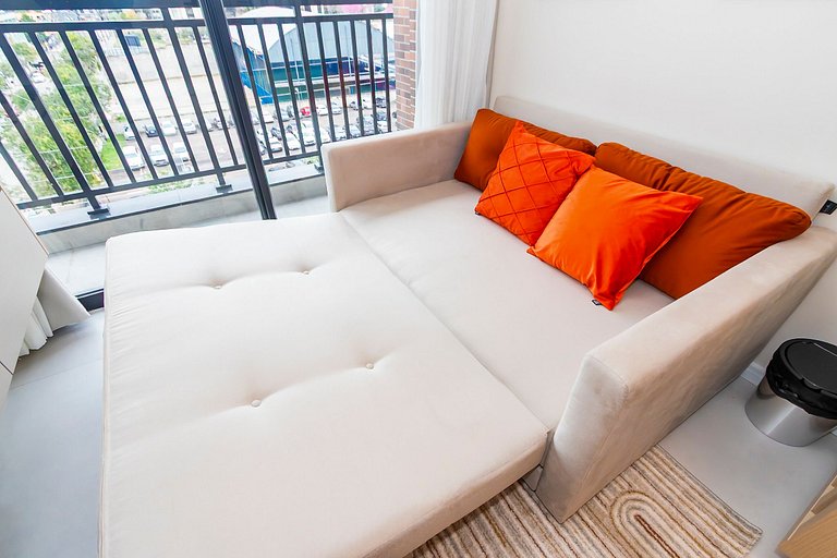 Ap de 1 quarto super completo c/ garagem - ARE0504