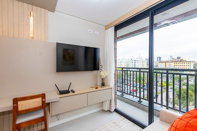 Ap de 1 quarto super completo c/ garagem - ARE0504
