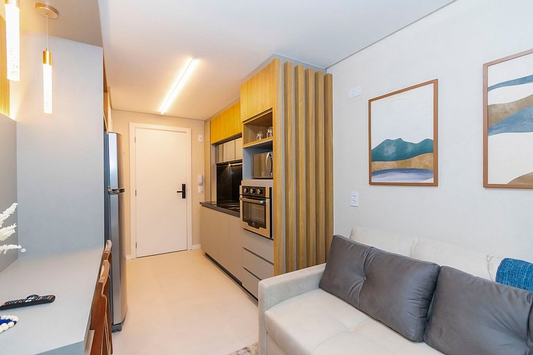 Ap de 1 quarto refinado com garagem - ARE0511