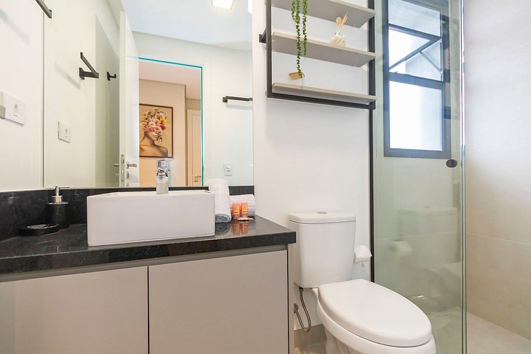 Ap de 1 quarto refinado com garagem - ARE0511