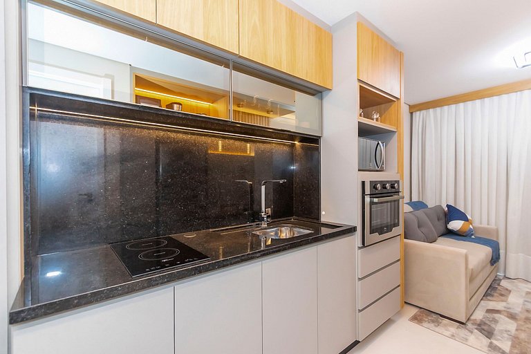 Ap de 1 quarto refinado com garagem - ARE0511