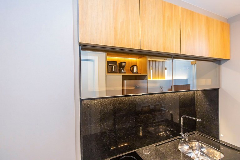 Ap de 1 quarto refinado com garagem - ARE0511