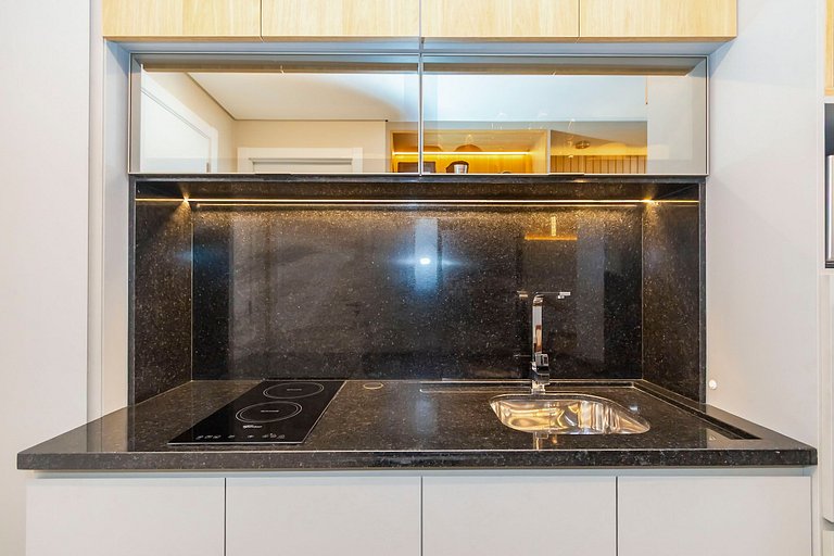 Ap de 1 quarto refinado com garagem - ARE0511