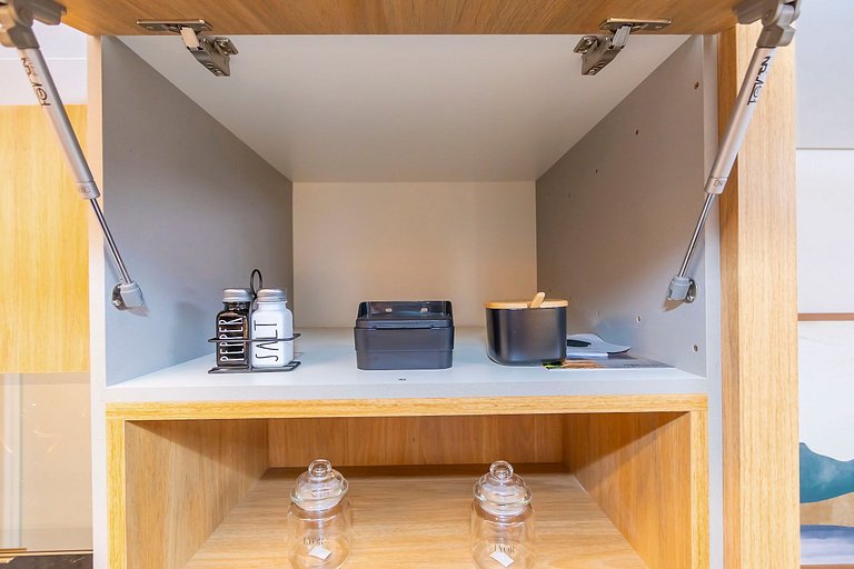 Ap de 1 quarto refinado com garagem - ARE0511