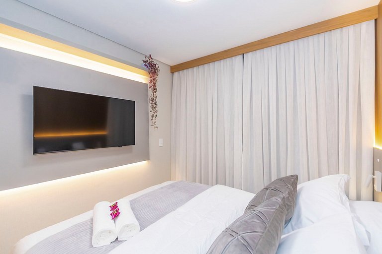 Ap de 1 quarto refinado com garagem - ARE0511