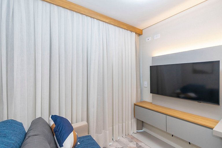 Ap de 1 quarto refinado com garagem - ARE0511
