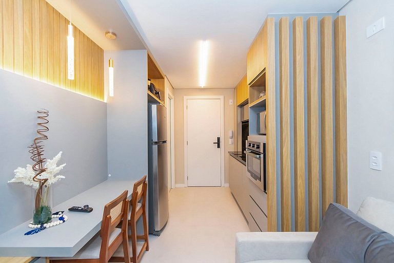 Ap de 1 quarto refinado com garagem - ARE0511