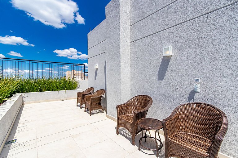 Apartamento de 1 quarto super confortável- PLU1004
