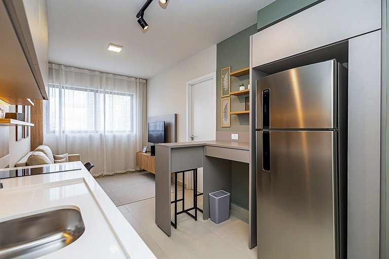 Apartamento de 1 quarto super confortável- PLU1004