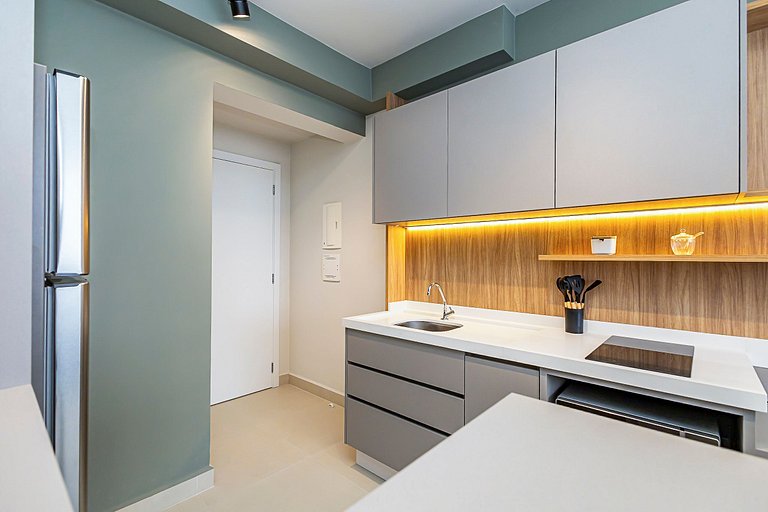 Apartamento de 1 quarto super confortável- PLU1004