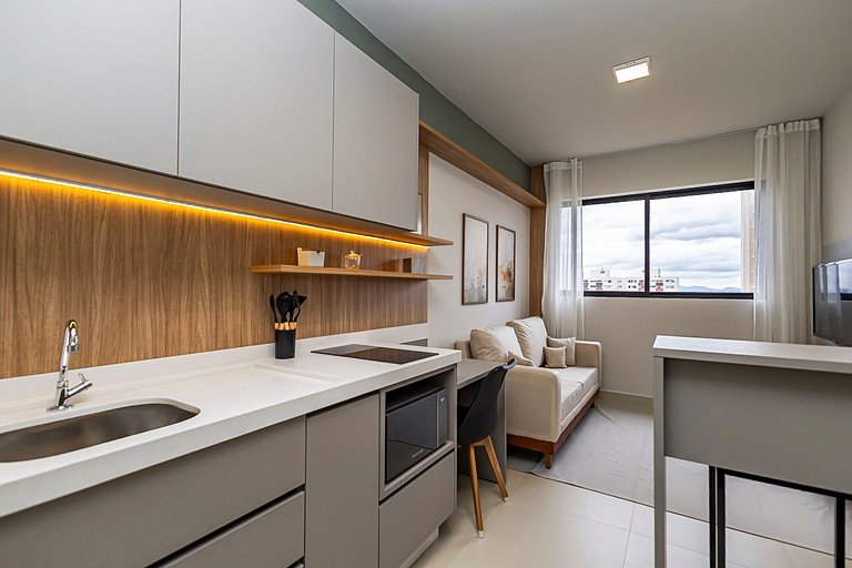 Apartamento de 1 quarto super confortável- PLU1004