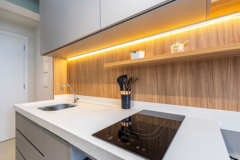 Apartamento de 1 quarto super confortável- PLU1004