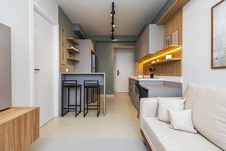 Apartamento de 1 quarto super confortável- PLU1004