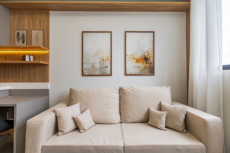 Apartamento de 1 quarto super confortável- PLU1004