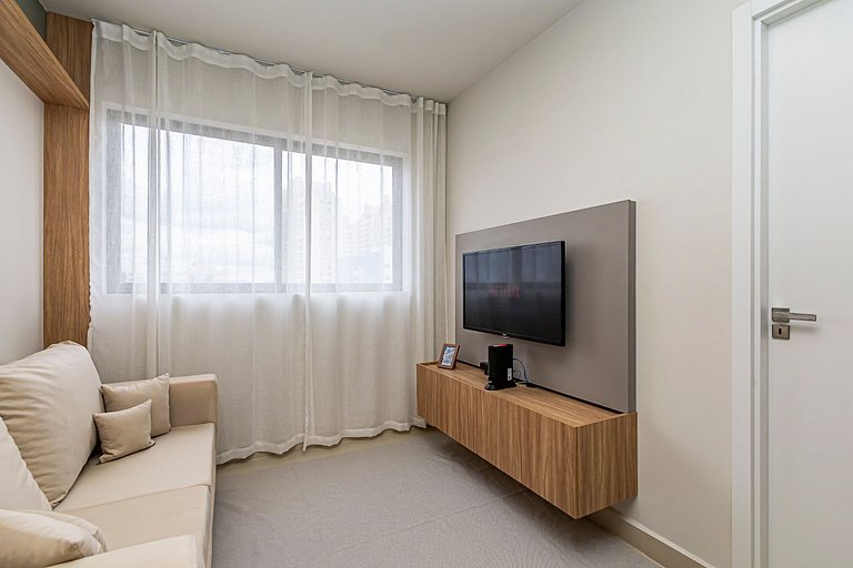Apartamento de 1 quarto super confortável- PLU1004