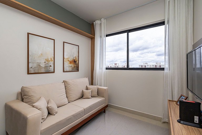 Apartamento de 1 quarto super confortável- PLU1004