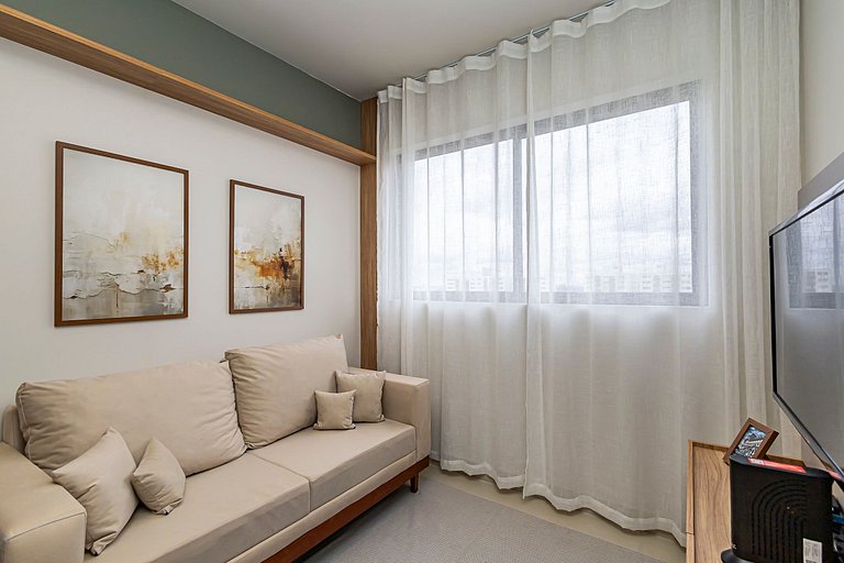 Apartamento de 1 quarto super confortável- PLU1004