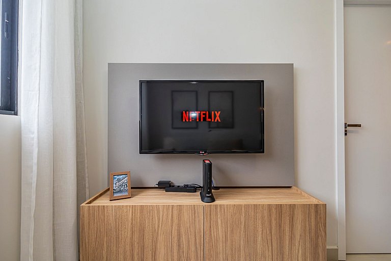 Apartamento de 1 quarto super confortável- PLU1004