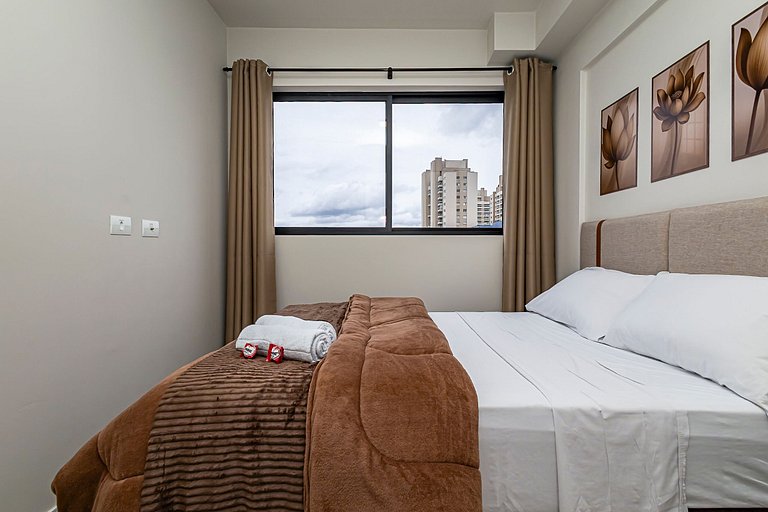 Apartamento de 1 quarto super confortável- PLU1004