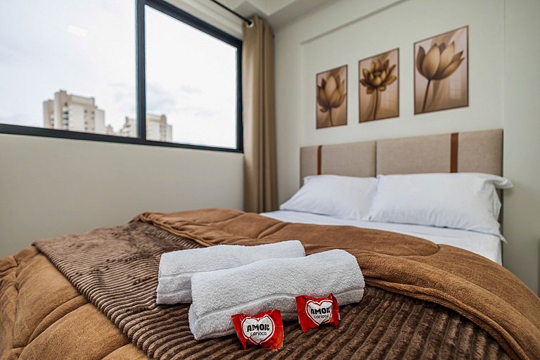 Apartamento de 1 quarto super confortável- PLU1004