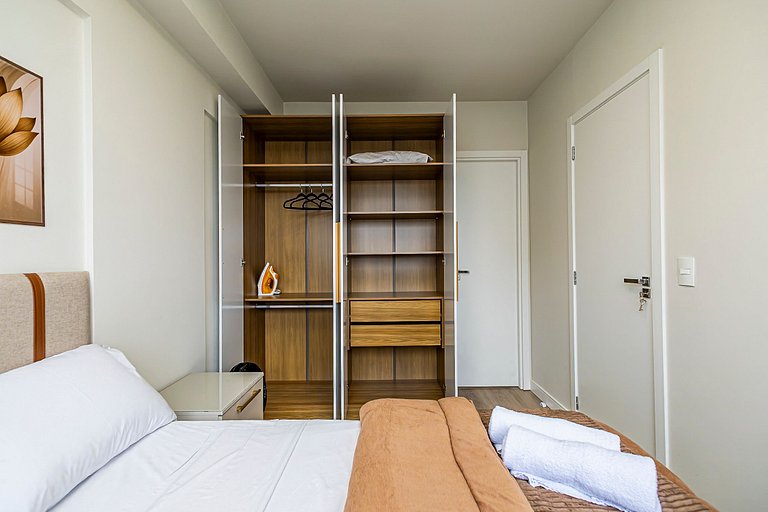 Apartamento de 1 quarto super confortável- PLU1004