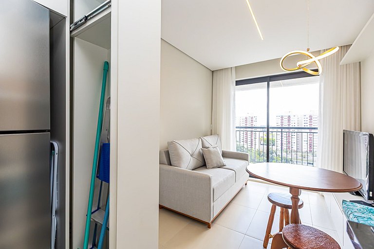 Apartamento de 1 quarto super confortável -PLU0801