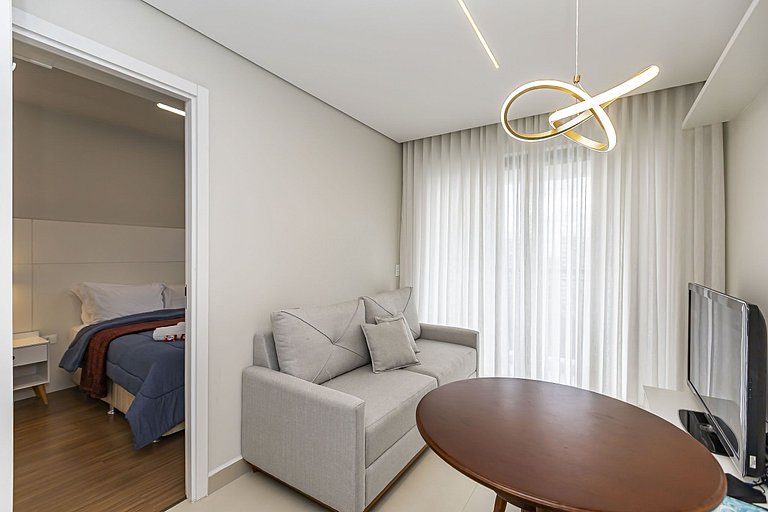 Apartamento de 1 quarto super confortável -PLU0801