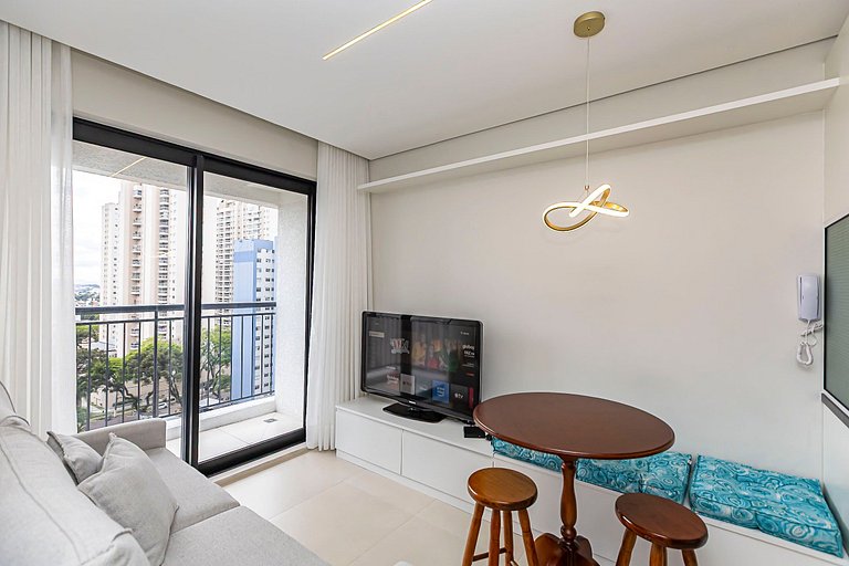 Apartamento de 1 quarto super confortável -PLU0801